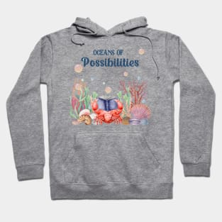 oceans summer reading 2022 crab design Hoodie